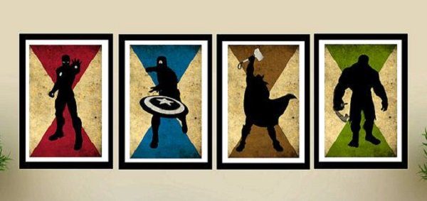 παιδικό δωμάτιο με σούπερ ήρωες