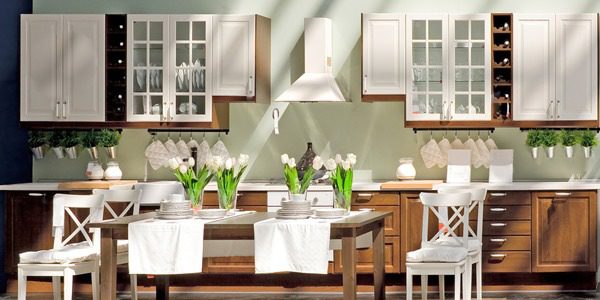 ξύλινη μασίφ κουζίνα