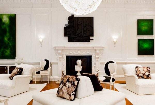 Λευκό Avant Garde σαλόνι