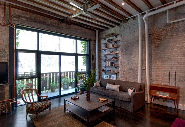Loft στην Νέα Υόρκη με βιομηχανική διακόσμηση