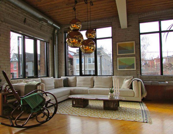 Loft με βιομηχανική διακόσμηση