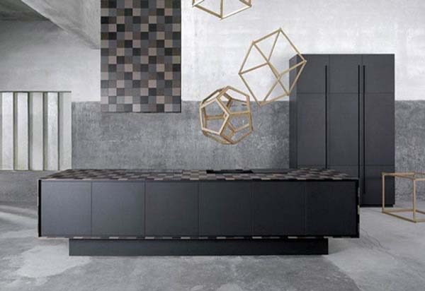 Μοντέρνα κουζίνα από ανακυκλώσιμα υλικά