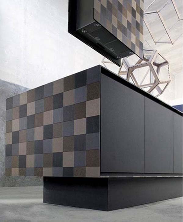 Μοντέρνα κουζίνα από ανακυκλώσιμα υλικά