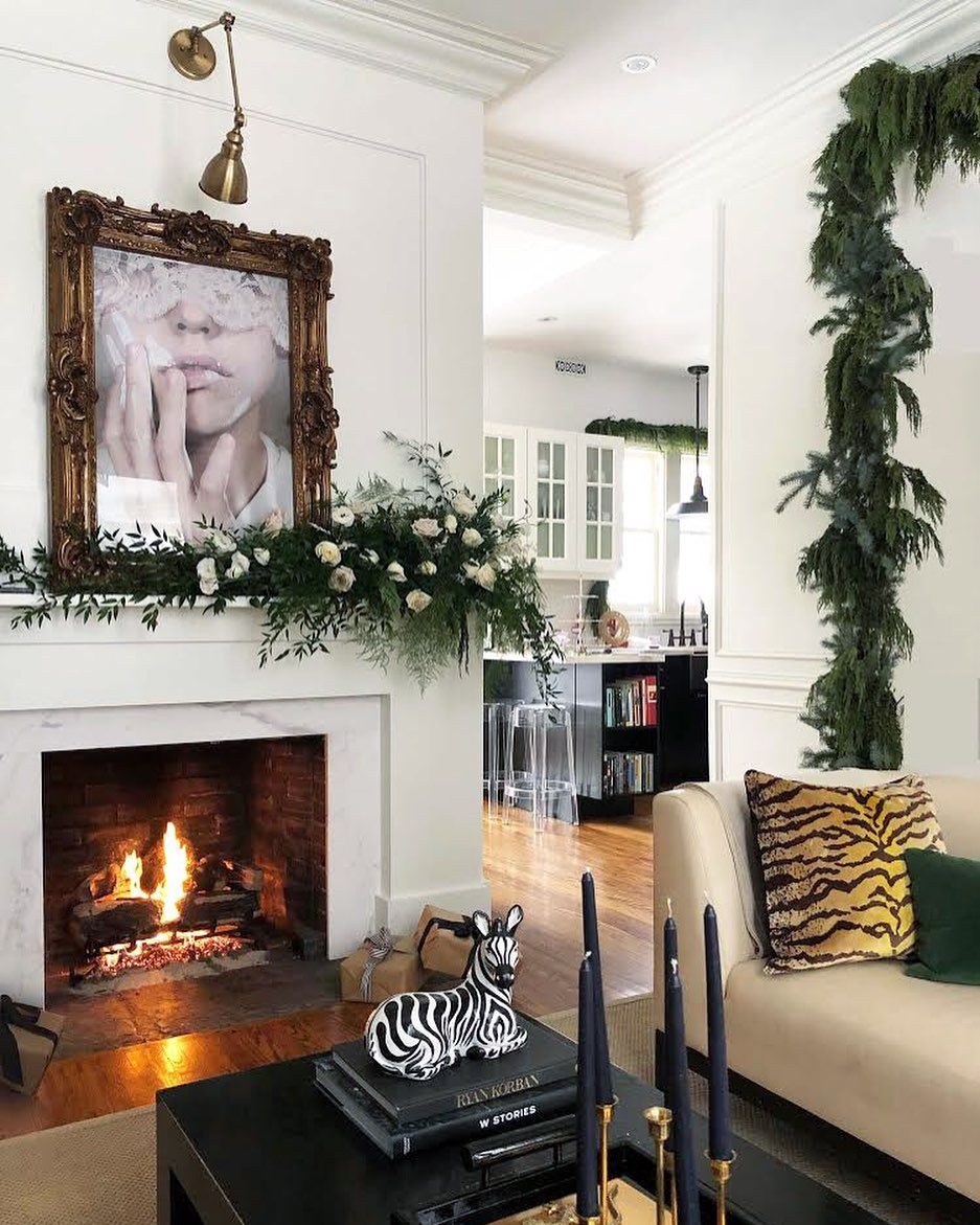 Χριστουγεννιάτικη διακόσμηση τζακιού